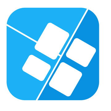 Grid Menu Four Squares Layout Gallery Icon Vector