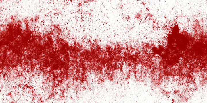 Red distressed paint splatter and speckled grunge texture