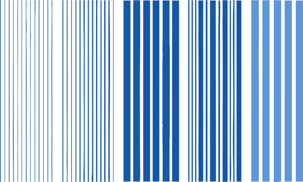 Blue Vertical Stripe Seamless Pattern Collection.