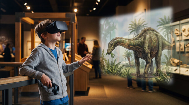Virtual Reality Lets a Child Experience Prehistoric Life Through Immersive Education