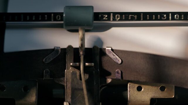 Create your future with a typewriter showing the message on a blank paper during the day