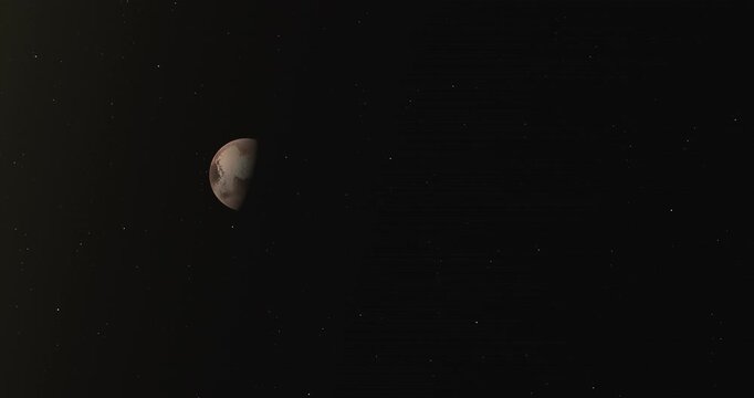 Pluto Dwarf Planet and Charon Moon View from Outer Space