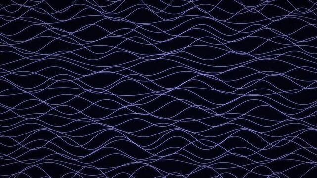 Interwoven sine waves undulate across a dark textured background sinusoidal waveforms oscillations undulation frequency amplitude rhythmic