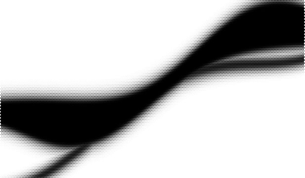 Halftone Gradient Background with Flowing Curves and Fading Dots Vector Set
