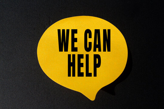 WE CAN HELP text concept photo