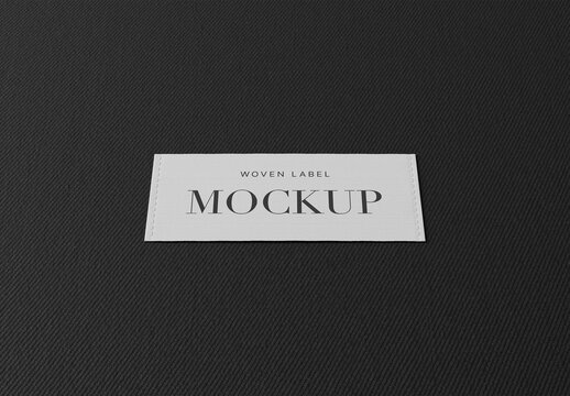 Fabric Woven Label Mockup