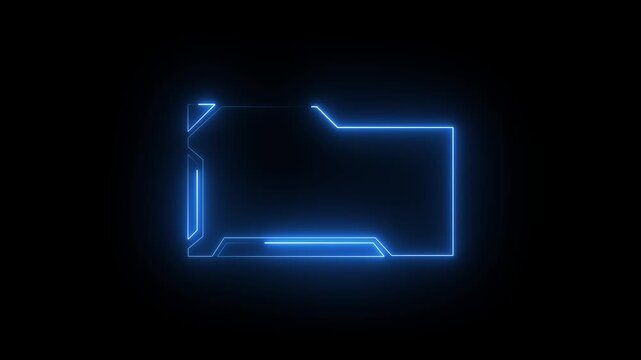 Digital folder icon symbolizes modern database information systems. Professional folder icon loops for virtual information technology media. Secure data archiving with folder icon.4k video