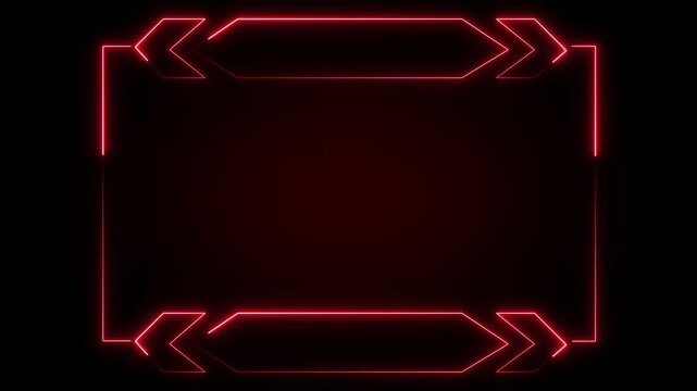 Frame animation displays directional navigation arrows on dark space. Futuristic user interface screen overlay data guides active frame. Control displays use frame.