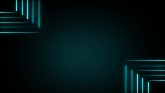 Corner graphics animation displays layered border vectors on dark space. Interface screen overlay data guides corner graphics. Consoles operate with corner graphics.
