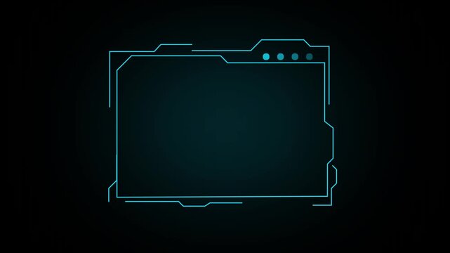 HUD frame animation displays minimalist data nodes across dark space. Futuristic user dashboard telemetry coordinates guide active HUD frame. Consoles operate with frame.
