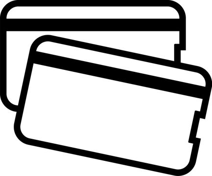 simple classic train bus ferry transport tickets outline icon vector isolated on transparent background
