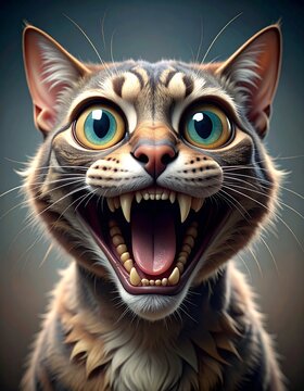 chat qui miaule