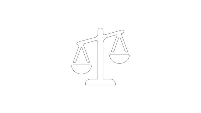 Business Option Comparison Measure, Financial Risk Assessment Motion Graphic, Isolated Loop Video
