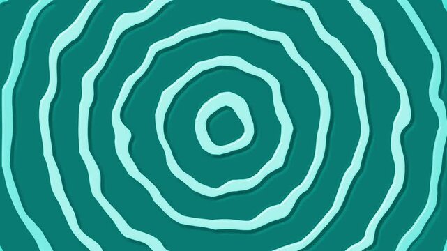 Abstract paper cutout circles with soft shadows on a clean background, creating a minimal concentric pattern animation
