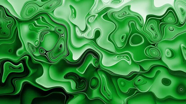 Abstract liquid shapes smooth flowing background with layered paint-like swirls and waves animation