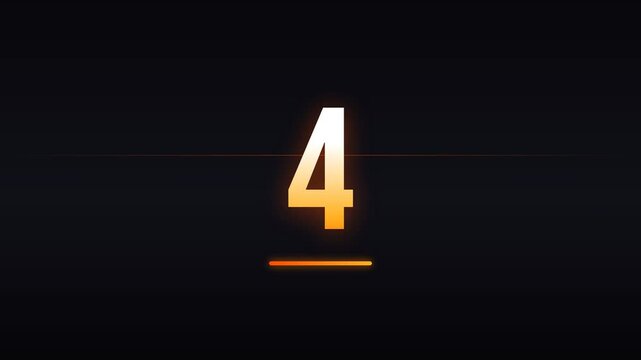 A cinematic countdown video featuring glowing orange numbers against a black background, counting down from ten to one and concluding with the futuristic year 2027.