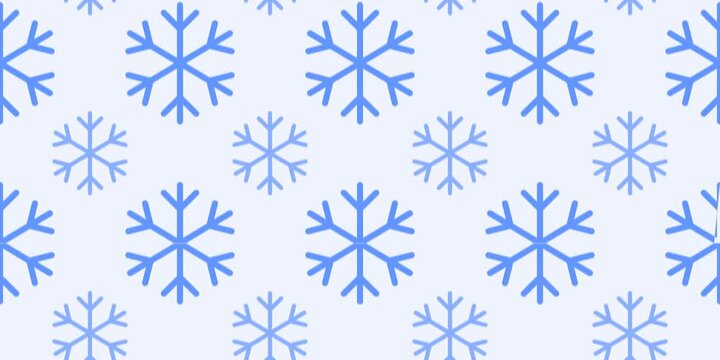Seamless snowflake background animation featuring delicate snowflake shapes drifting and repeating across a clean winter themed layout for hvac services, seasonal promotions and cold weather designs.