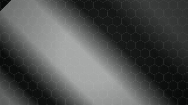 Metallic hexagonal grid sweep seamlessly looping background