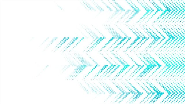 Abstract blue grunge dotted halftone pattern geometric speed background. Minimal concept arrows motion design. Seamless loop. Video animation Ultra HD 4K 3840x2160