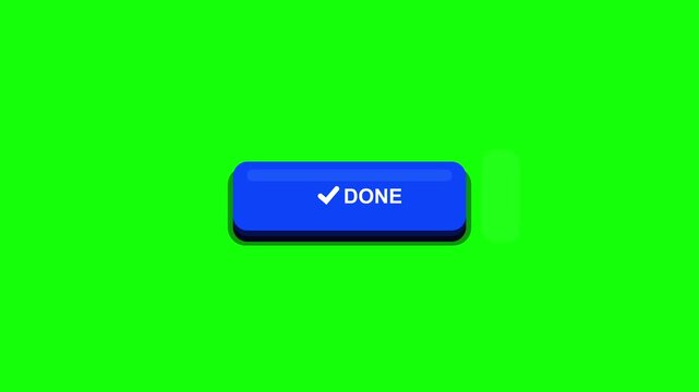 3d animated send button with cursor click interaction on green