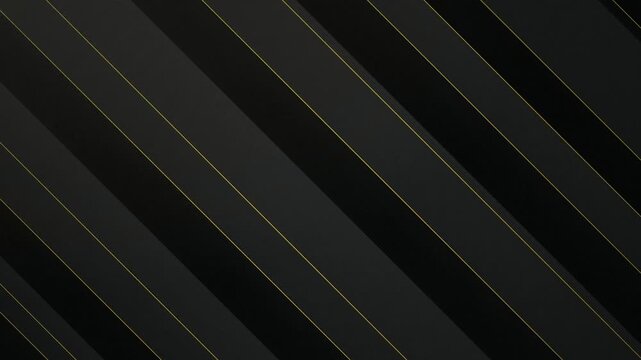 Diagonal black and gold stripes repeating seamless loop background