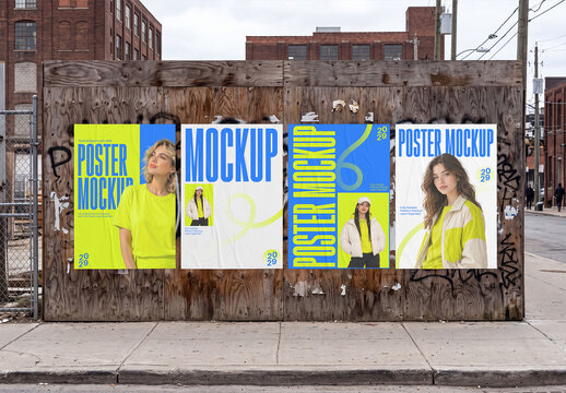 Urban Wall Poster Mockup Collection
