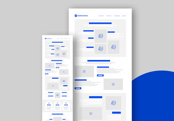 Landing Page Wireframe Template