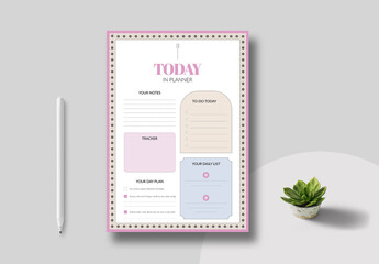 Today Planner Template Layout