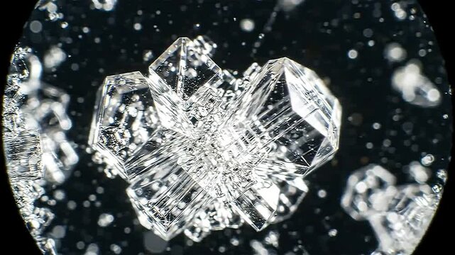 Microscopic Crystal Growth and Mineral Formation