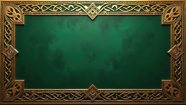 Eternal spiral border frame metal engraving technique detailed texture ancient, Celtic symbolism artistic beautiful trendy elegant traditional