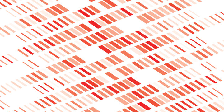 Hot red fading diagonal line pattern background. Geometric striped motion effect backdrop. Oblique parallel speed lines gradient wallpaper. Vector abstract slanted halftone sport gradation texture