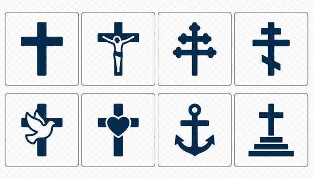 Christian Cross Prayer and Spirituality Icon Collection
