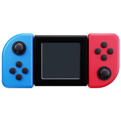 Portable Gaming Console 3D Illustrations © fyndertype