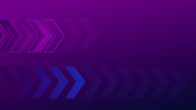 Abstract background with glowing chevron arrows and dark gradient space modern digital design animation