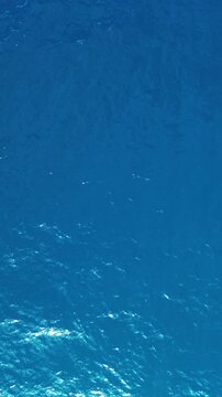Aerial View of Deep Blue Ocean Water