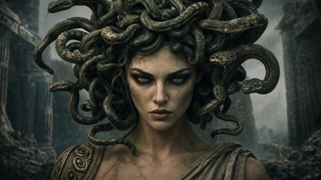 Medusa, from Greek mythology.