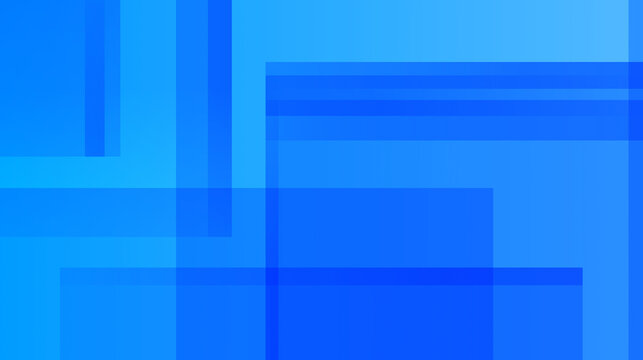 abstract blue background with squares, Vibrant blue abstract geometric background with overlapping transparent rectangles