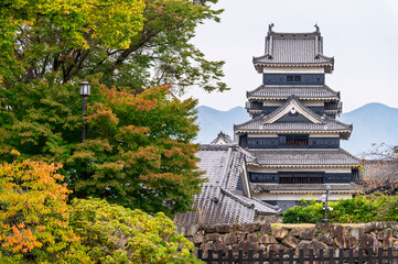 Matsumoto Castle or Crow Castle in Matsumoto city in Nagano, Japan Matsumoto Castle is an old historic castle in japan © lukyeee_nuttawut