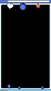Web Browser Ui Looping Vertical Frame Story Overlay Opener with Transparent Alpha Channel