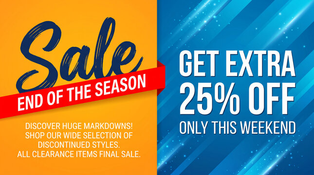 Sale announcement with discount text, symbolizing savings and a limited-time offer for shoppers, perfect for retail promotion.