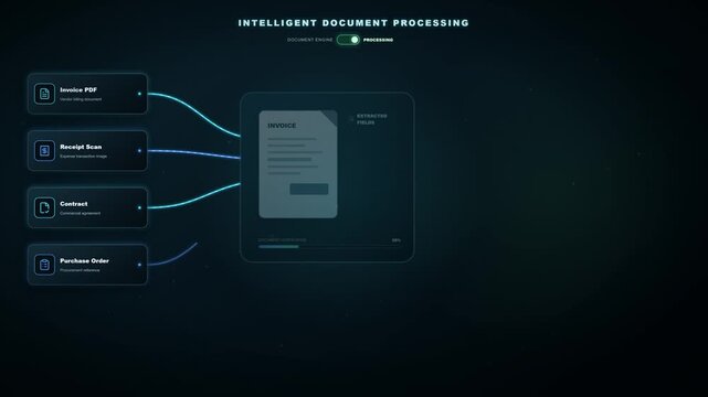 Automated Document Processing and Invoice Scanning Interface