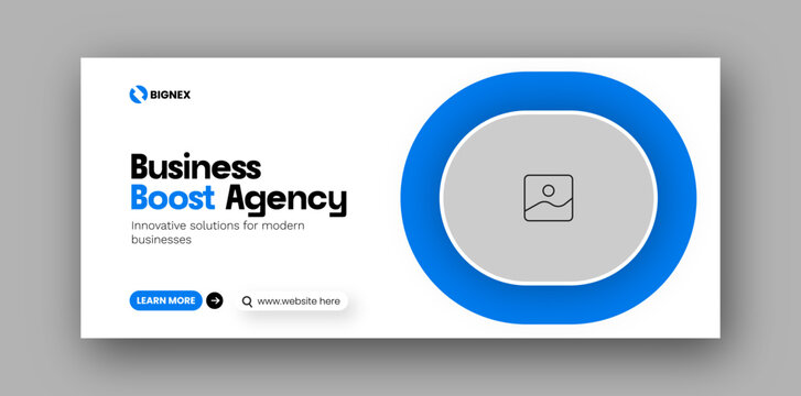 Corporate business digital marketing social media facebook cover web banner design template
