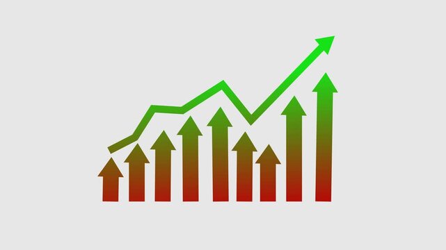 Business Profit Growth Dashboard Animation with Modern Analytics Design