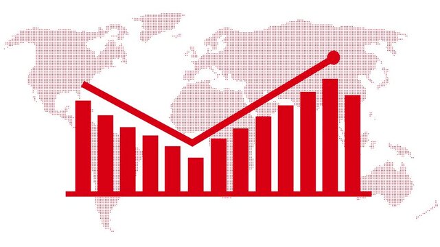 Business Analytics Dashboard Motion Graphic with Growth Statistics