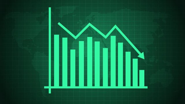 Financial Growth Trend Animation with Positive Revenue Indicators