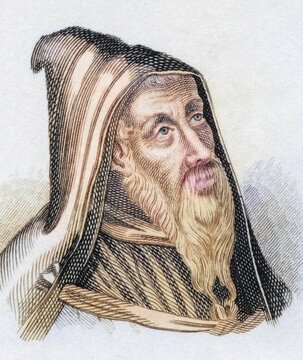 Augustine of Hippo, usually without the addition Augustine or Augustin, occasionally also Augustine of Thagaste or (probably not authentic) Aurelius Augustinus (born 13 November 354 in Tagaste, today Souk Ahras, Algeria, died 28 August 430 in Hippo Regius near today's Annaba, Algeria), was a Roman bishop and was declared a Doctor of the Church. August 430 in Hippo Regius near today's Annaba, Algeria), was a Roman bishop and was declared a Doctor of the Church, from the book Crabbes Historical Dictionary, 1825, Historical, coloured, digitally restored reproduction from a 19th century original, Record date not stated