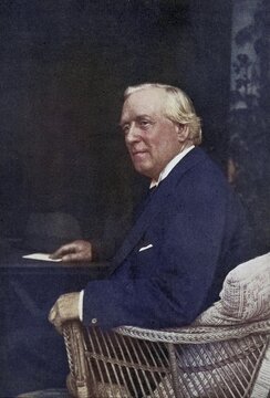 Herbert Henry Asquith 1st Earl of Oxford and Asquith 1852 to 1928 British Liberal Prime Minister, Herbert Henry Asquith 1st Earl of Oxford and Asquith 1852 to 1928 British Liberal Prime Minister From the book The Year 1912 illustrated published London 1913, Historic, digitally restored reproduction from a 19th century original, Record date not stated