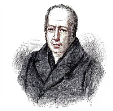 Friedrich Wilhelm Christian Karl Ferdinand von Humboldt, 22 June 1767, 8 April 1835, was a Prussian philosopher, linguist, government functionary, diplomat and founder of the Humboldt University in Berlin, Historical, digital reproduction of a 19th century original