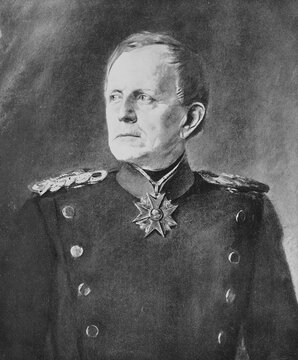 Helmuth Karl Bernhard Graf von Moltke was a German Field Marshal, Historical, digitally restored reproduction from a 19th century original