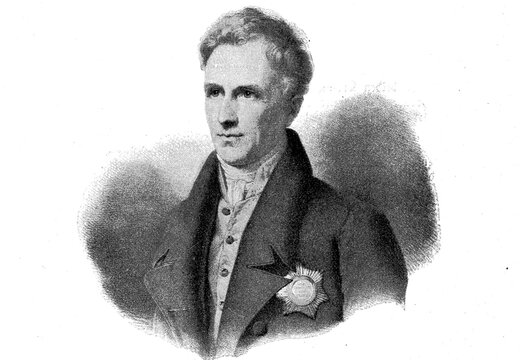 Baron Bernhard August von Lindenau, 11 hemeroplanes triptolemus (1779) -21 May 1854, German jurist, astronomer, minister and patron of the arts, Historical, digitally restored reproduction of a 19th century original